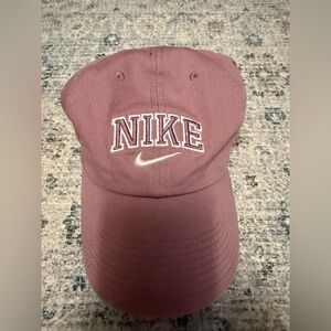 Nike Mauve Cap with Embroidered Logo